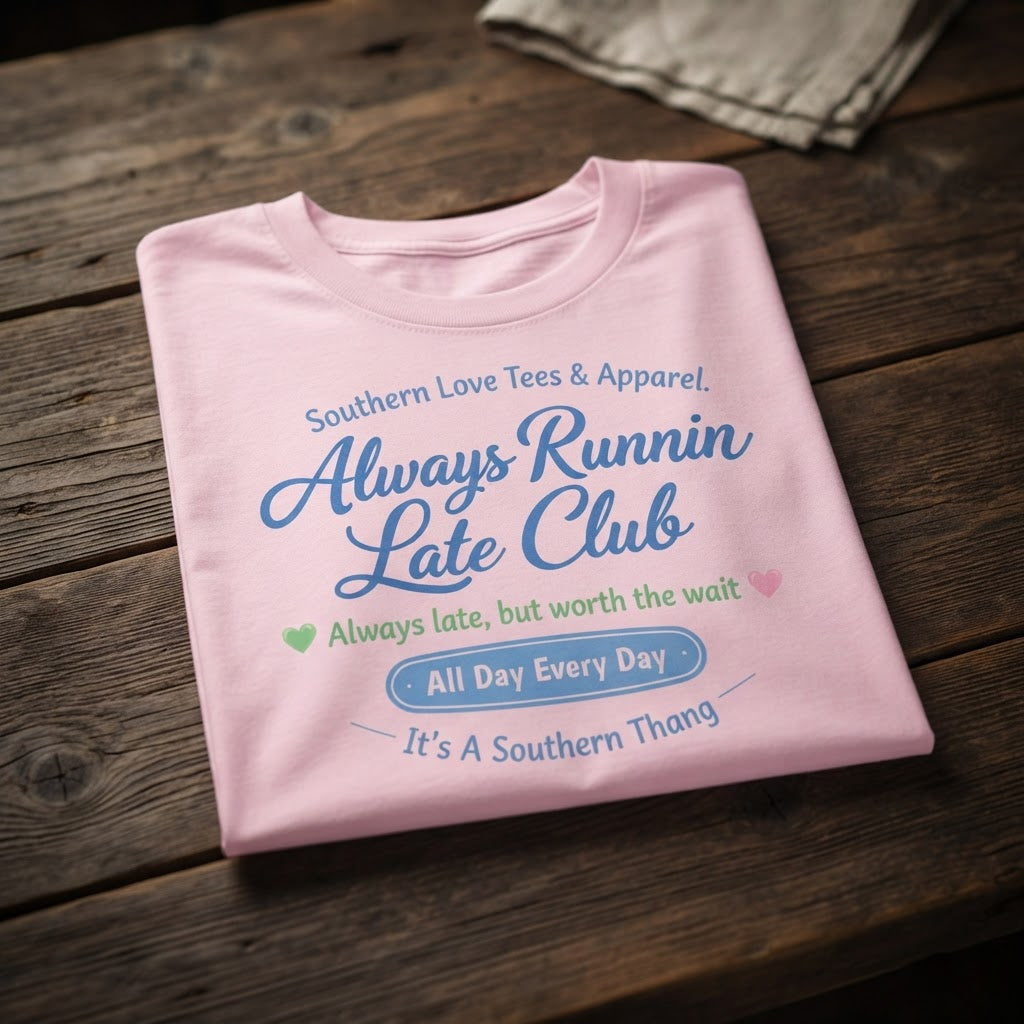 Always Runnin' Late | Southern Girl T-Shirt