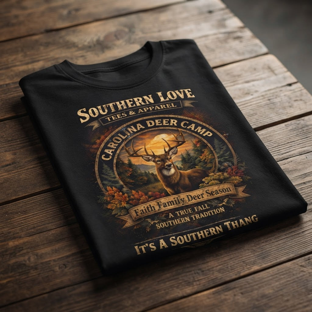 Faith, Family, Deer Season | Southern Hunting T-Shirt