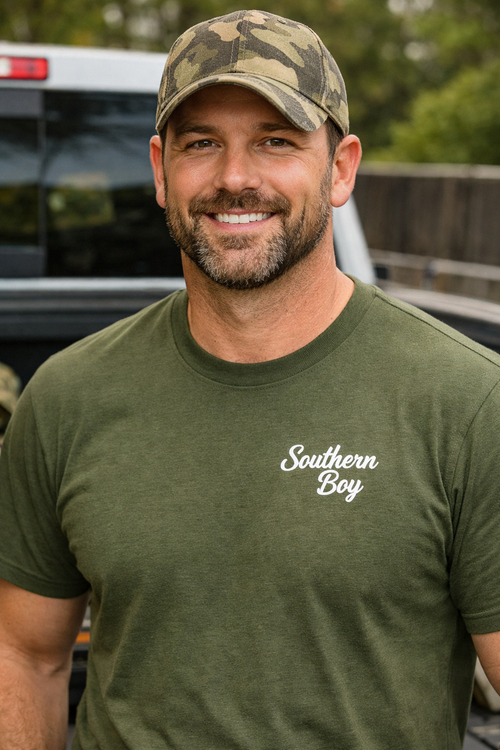 Built Southern Raised Right Duck Shirt - Southern Love Tees & Apparel - Southern pride apparel, hand-pressed DTF shirt