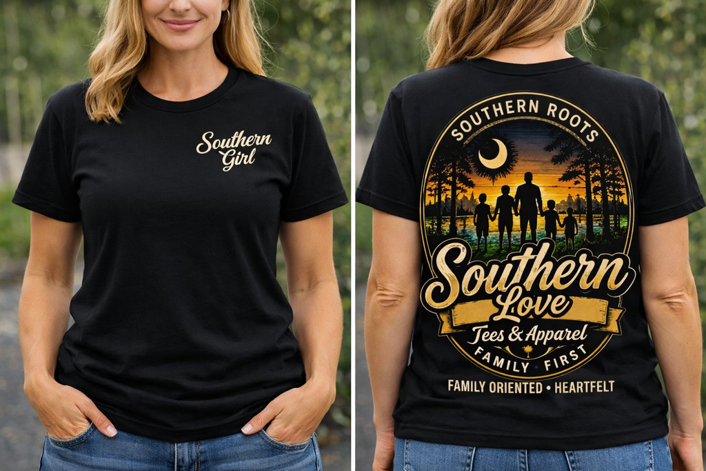 Southern Roots - Southern Love Tees & Apparel - Southern pride apparel, hand-pressed DTF shirt