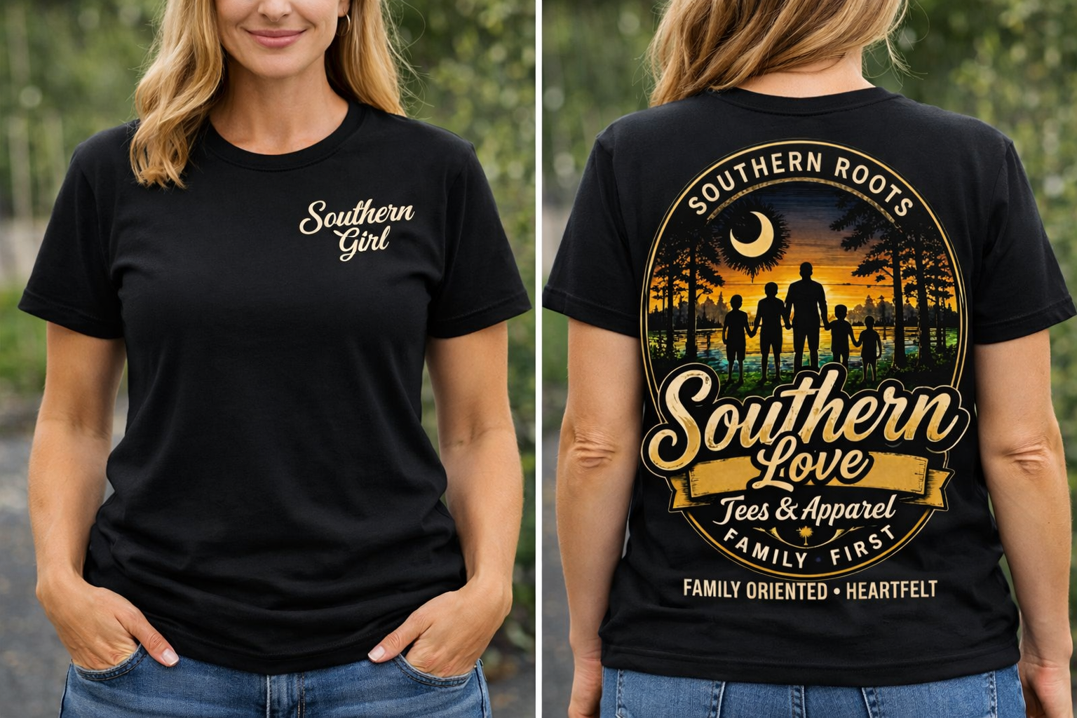 Southern Roots - Southern Love Tees & Apparel - Southern pride apparel, hand-pressed DTF shirt