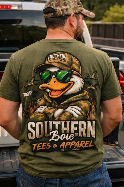 Built Southern Raised Right Duck Shirt - Southern Love Tees & Apparel - Southern pride apparel, hand-pressed DTF shirt