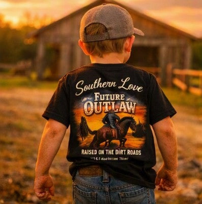 Lill Hellrazors, Raised On The Dirt Roads - Southern Love Tees & Apparel - Southern pride apparel, hand-pressed DTF shirt