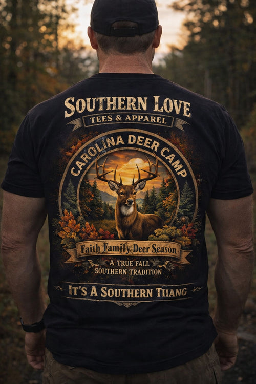 Faith, Family, Deer Season T-shirt - Southern Love Tees & Apparel - Southern pride apparel, hand-pressed DTF shirt