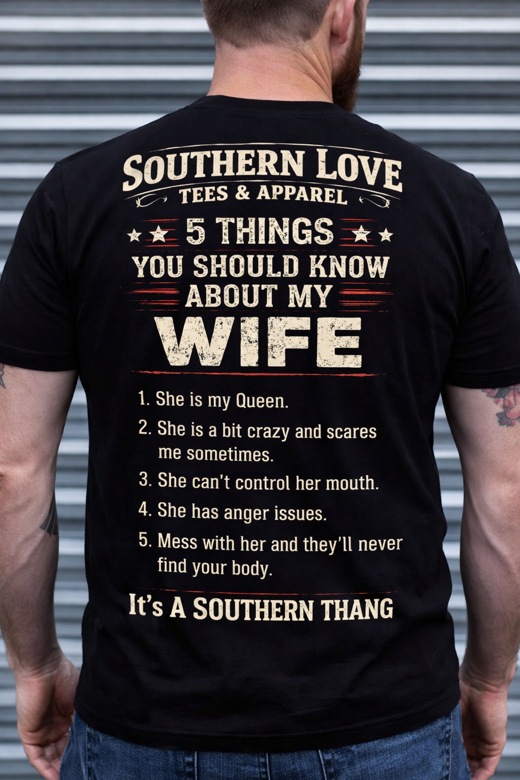 You Should Know About My Wife T-shirt - Southern Love Tees & Apparel - Southern pride apparel, hand-pressed DTF shirt