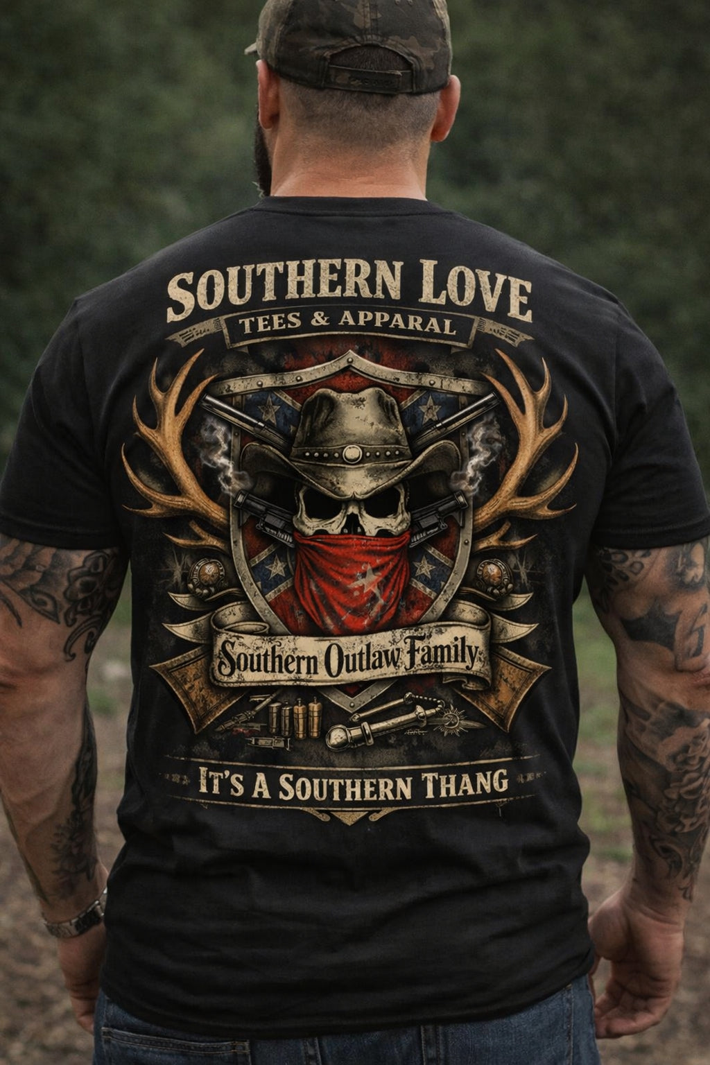 Southern Outlaw Family T-shirt - Southern Love Tees & Apparel - Southern pride apparel, hand-pressed DTF shirt