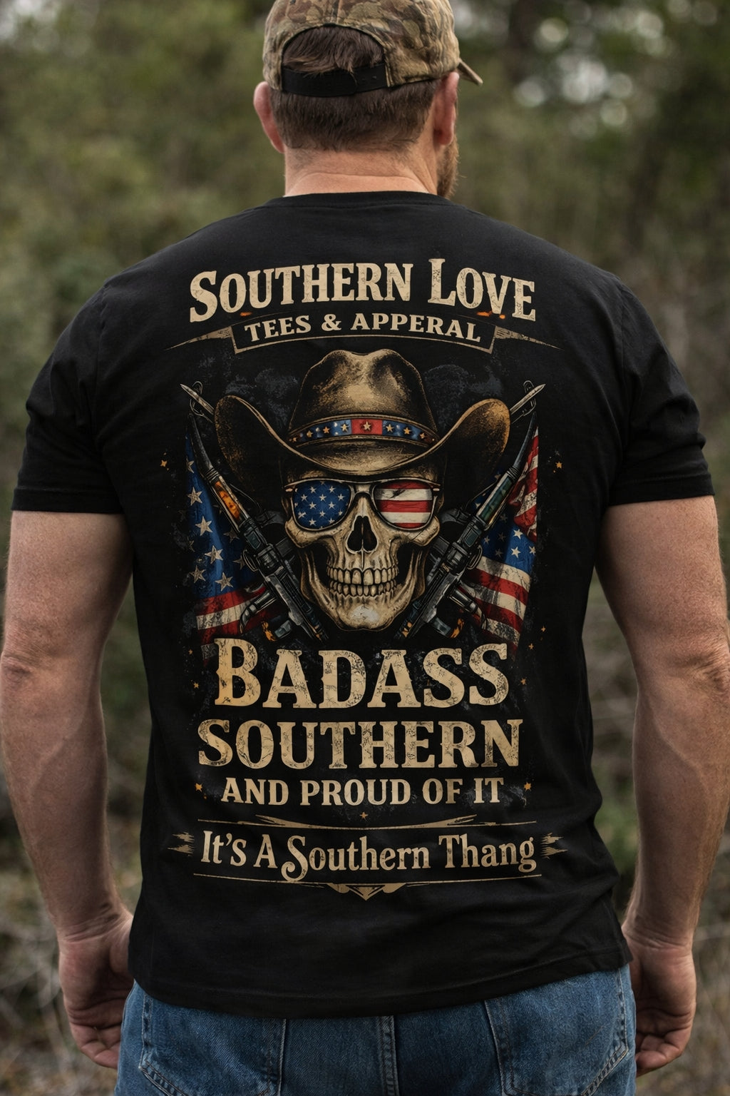 Bad Ass Southern T-shirt - Southern Love Tees & Apparel - Southern pride apparel, hand-pressed DTF shirt